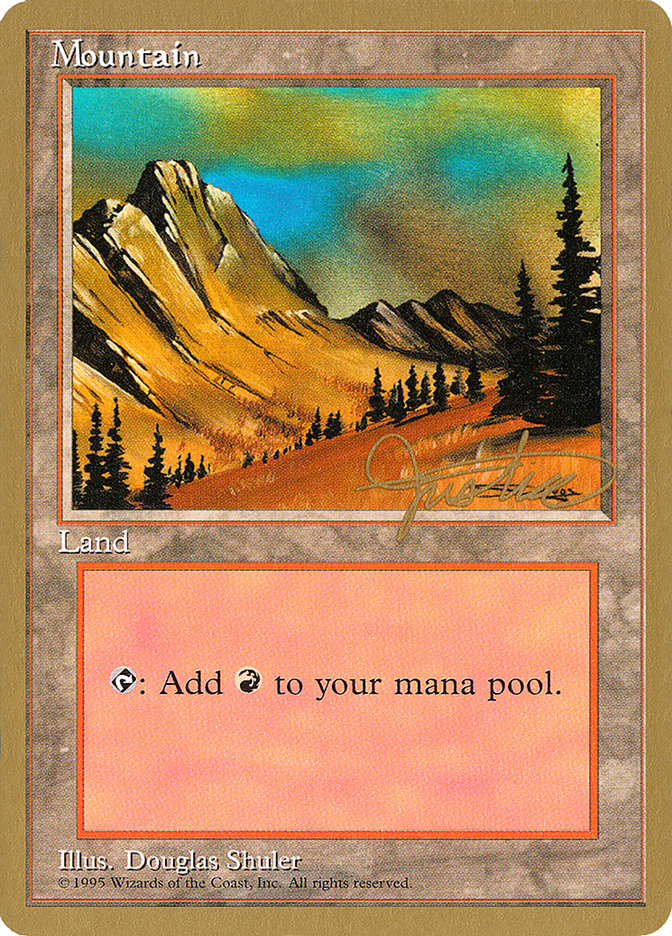 Mountain (mj375) (Mark Justice) [Pro Tour Collector Set] | Boutique FDB TCG