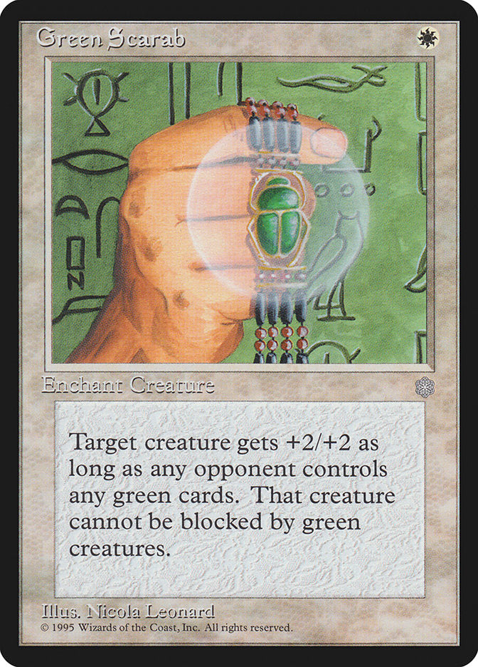 Green Scarab [Ice Age] | Boutique FDB TCG