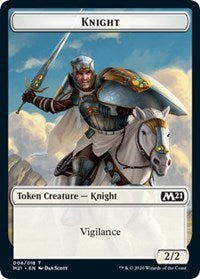 Knight // Soldier Double-Sided Token [Core Set 2021 Tokens] | Boutique FDB TCG