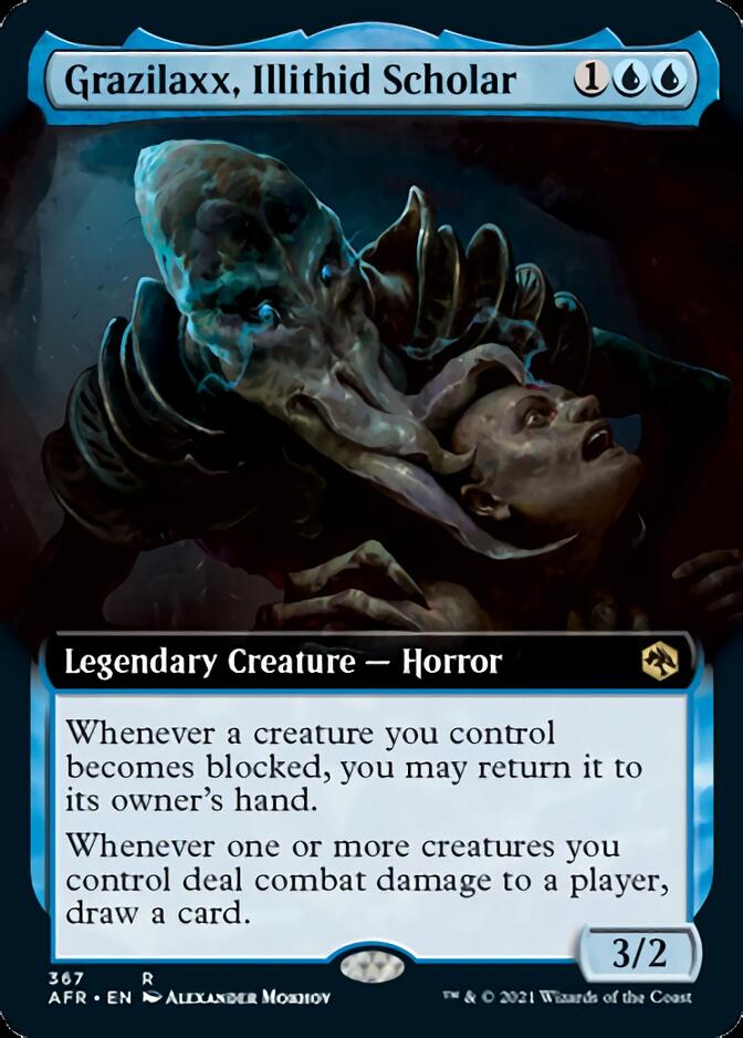 Grazilaxx, Illithid Scholar (Extended Art) [Dungeons & Dragons: Adventures in the Forgotten Realms] | Boutique FDB TCG