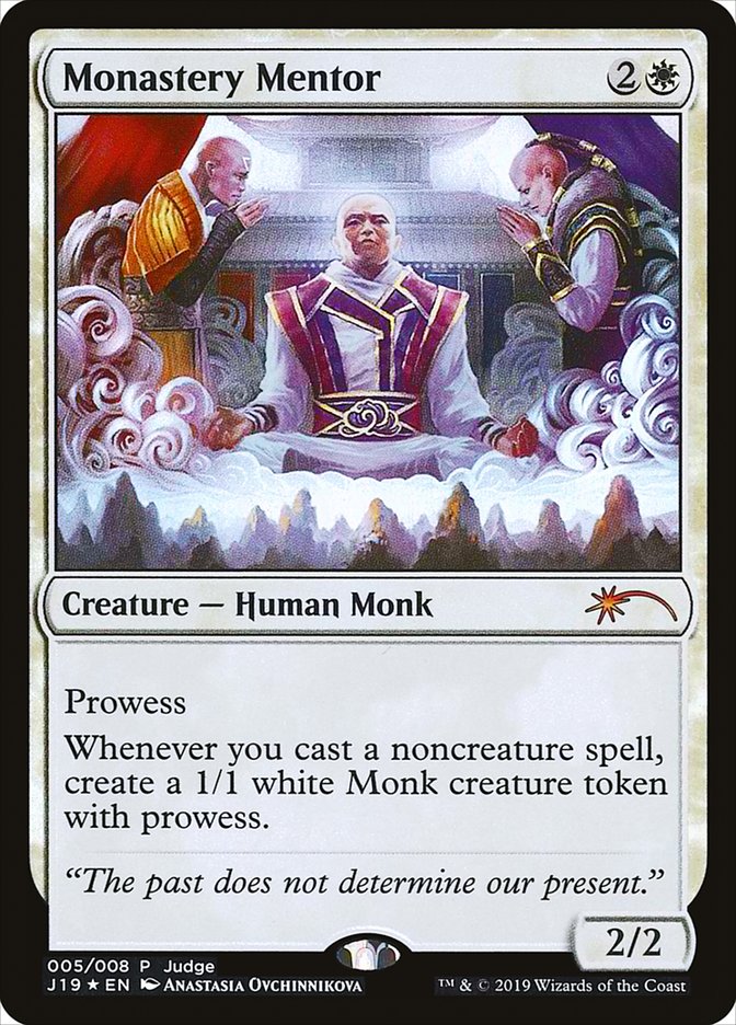 Monastery Mentor [Judge Gift Cards 2019] | Boutique FDB TCG