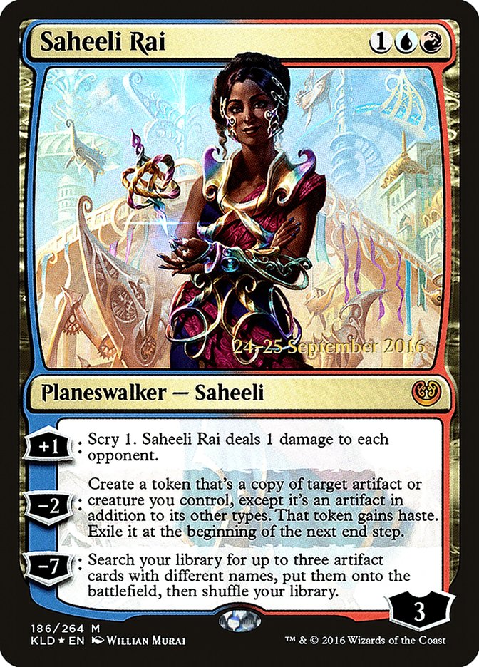 Saheeli Rai [Kaladesh Prerelease Promos] | Boutique FDB TCG