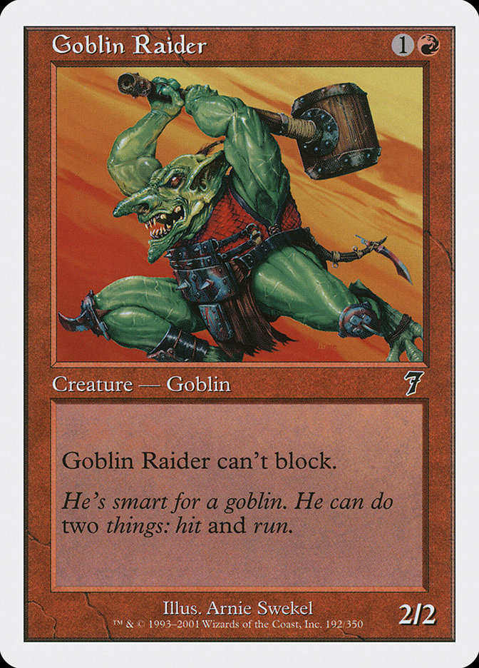 Goblin Raider [Seventh Edition] | Boutique FDB TCG