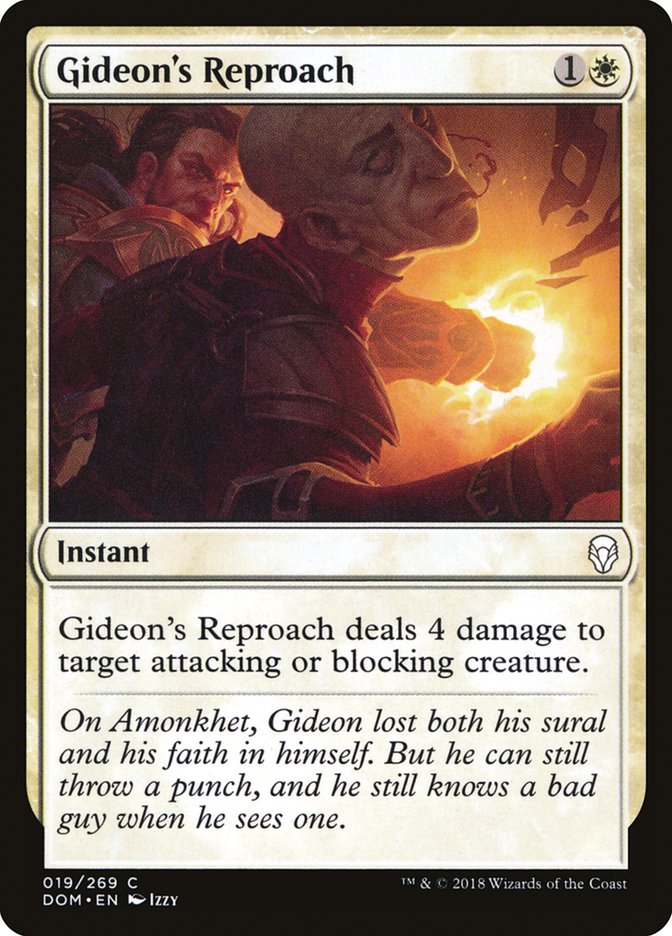 Gideon's Reproach [Dominaria] | Boutique FDB TCG