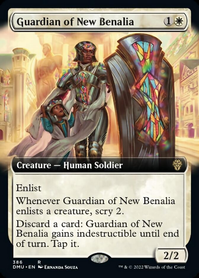 Guardian of New Benalia (Extended Art) [Dominaria United] | Boutique FDB TCG