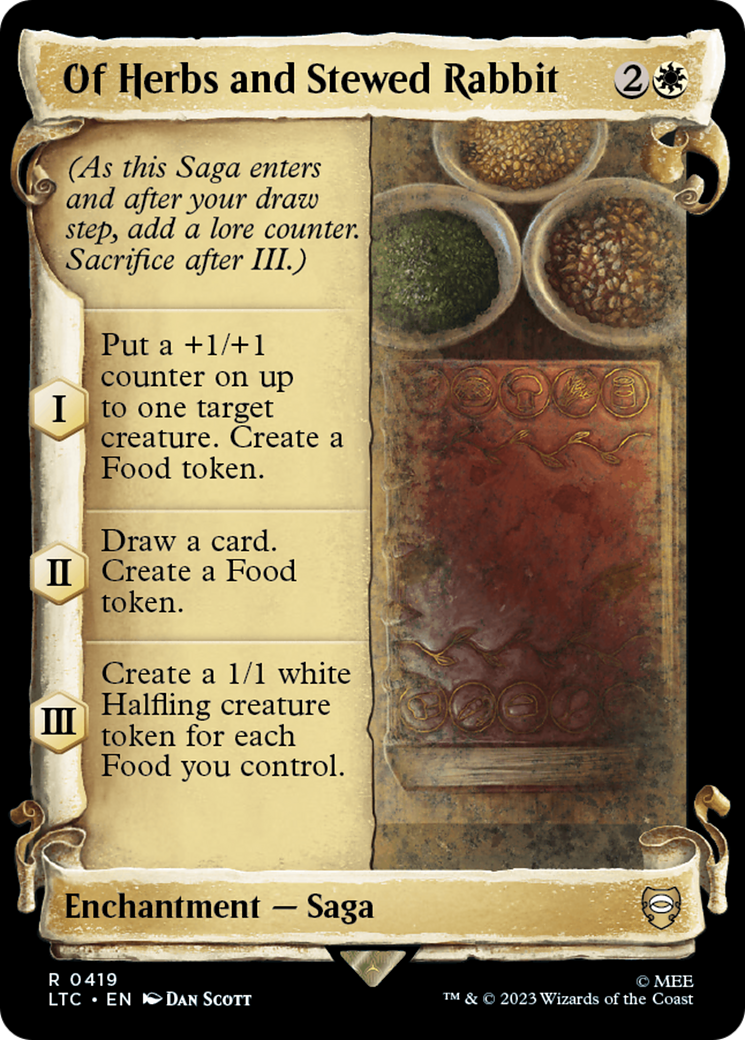 Of Herbs and Stewed Rabbit [The Lord of the Rings: Tales of Middle-Earth Commander Showcase Scrolls] | Boutique FDB TCG