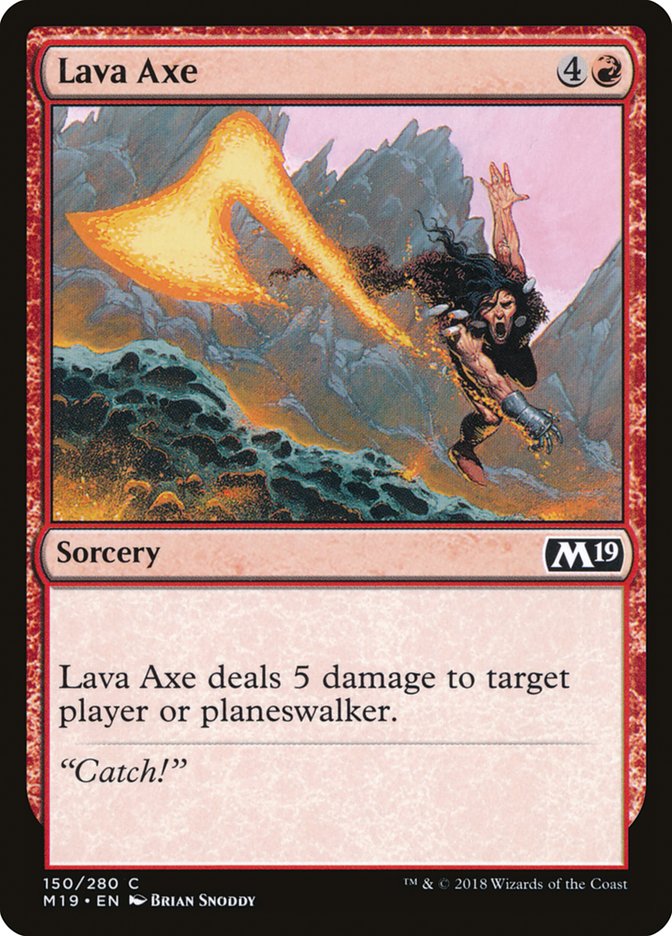 Lava Axe [Core Set 2019] | Boutique FDB TCG