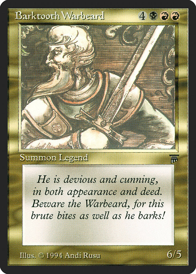 Barktooth Warbeard [Legends] | Boutique FDB TCG