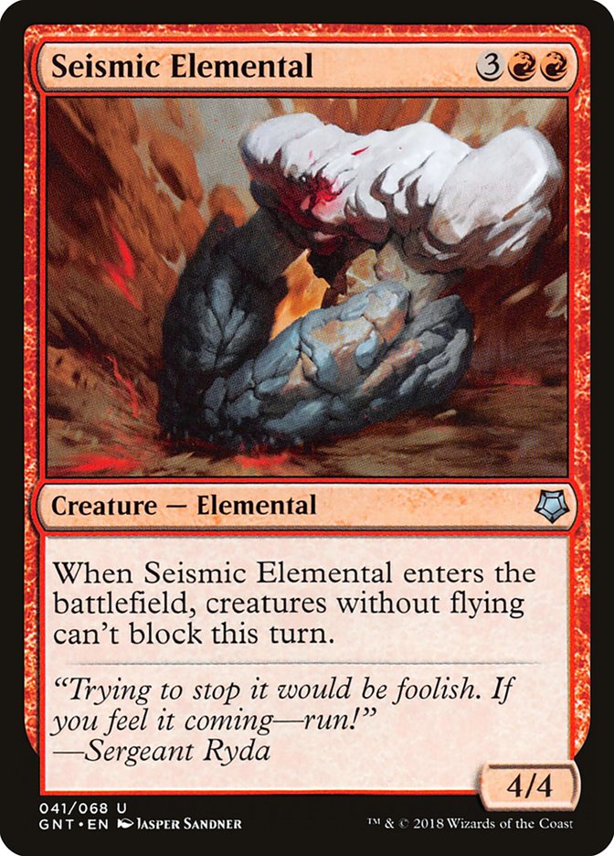 Seismic Elemental [Game Night 2018] | Boutique FDB TCG