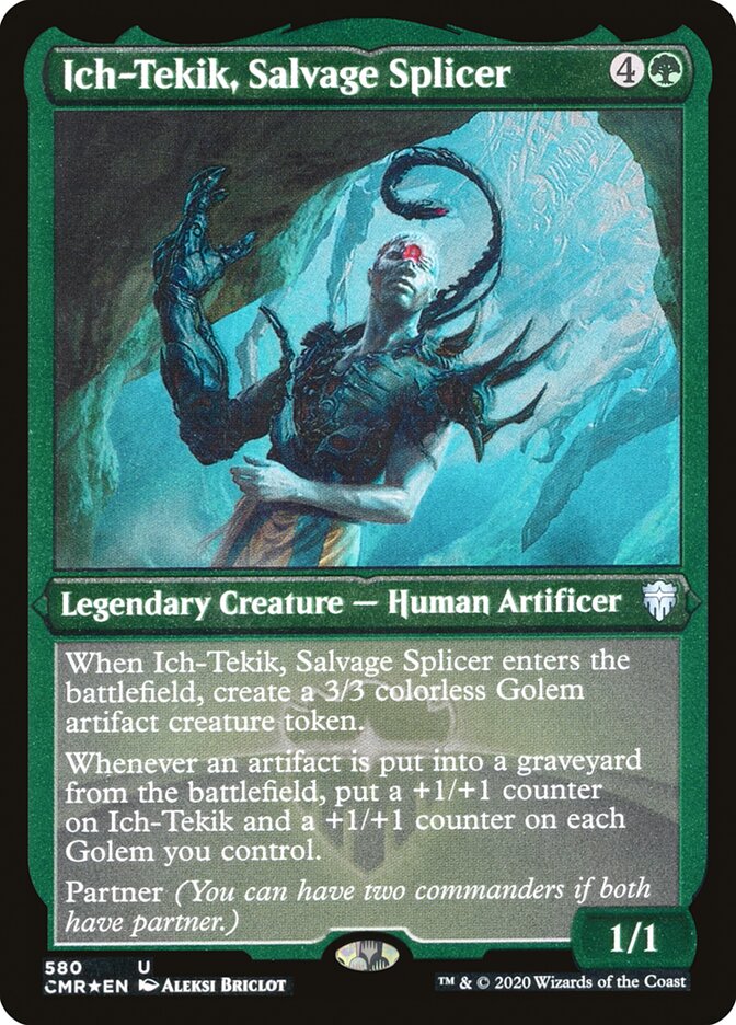 Ich-Tekik, Salvage Splicer (Etched) [Commander Legends] | Boutique FDB TCG