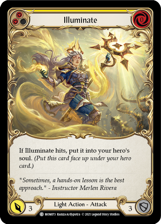 Illuminate (Yellow) [MON073-RF] (Monarch)  1st Edition Rainbow Foil | Boutique FDB TCG