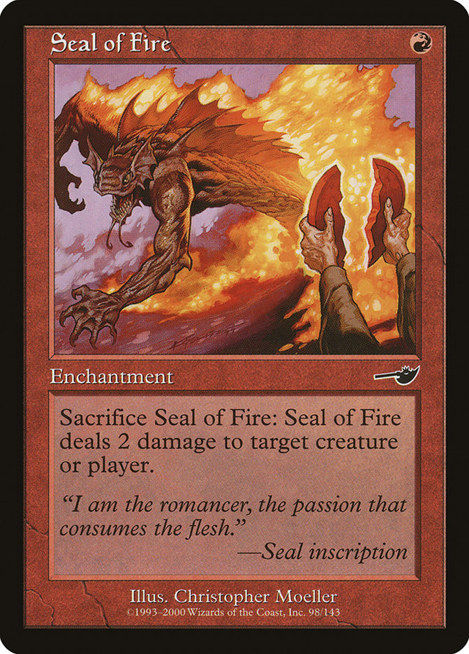 Seal of Fire [Nemesis] | Boutique FDB TCG