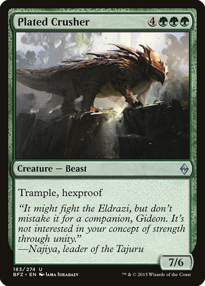 Plated Crusher [Battle for Zendikar] | Boutique FDB TCG