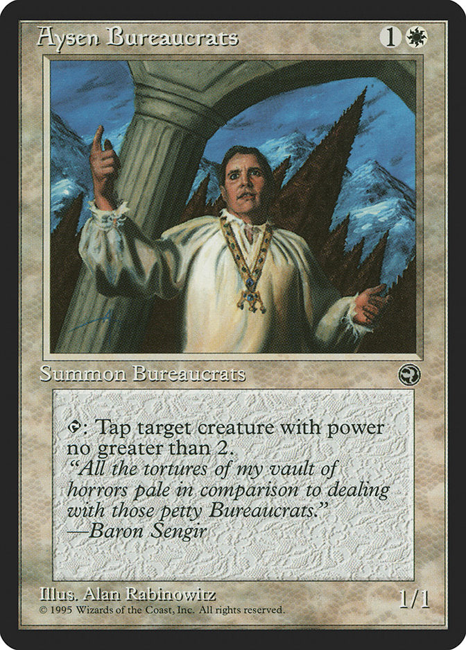 Aysen Bureaucrats (Baron Sengir Flavor Text) [Homelands] | Boutique FDB TCG