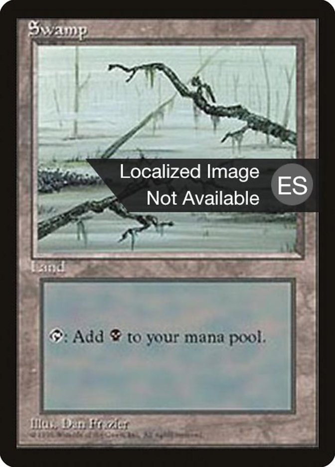 Swamp (C) [Fourth Edition (Foreign Black Border)] | Boutique FDB TCG