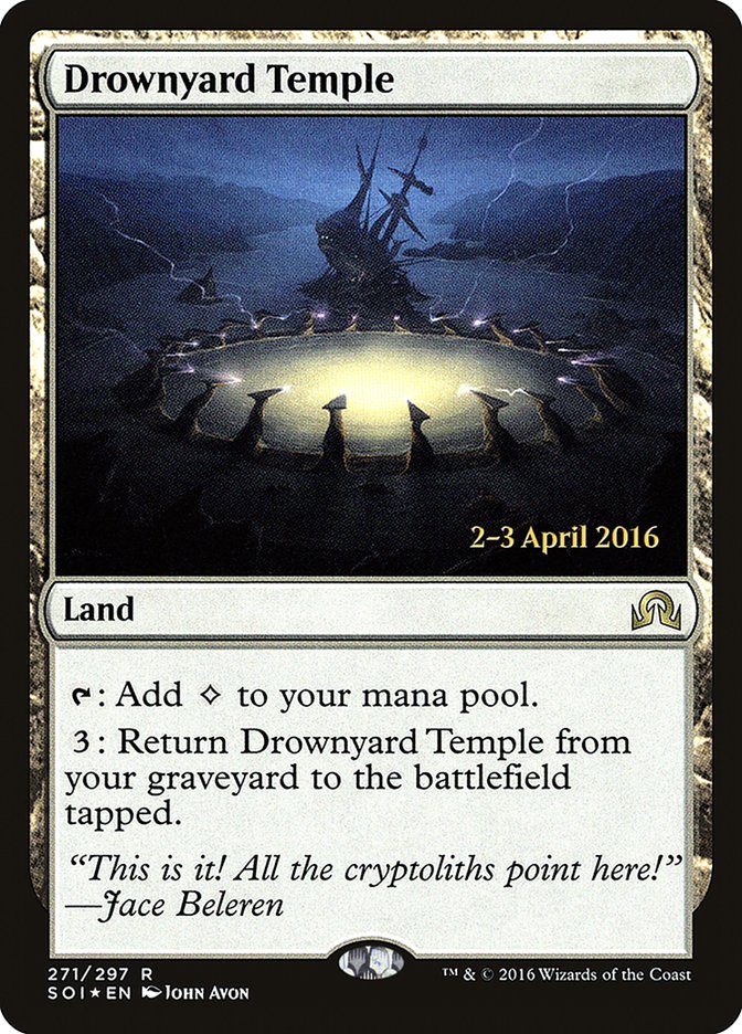 Drownyard Temple [Shadows over Innistrad Prerelease Promos] | Boutique FDB TCG