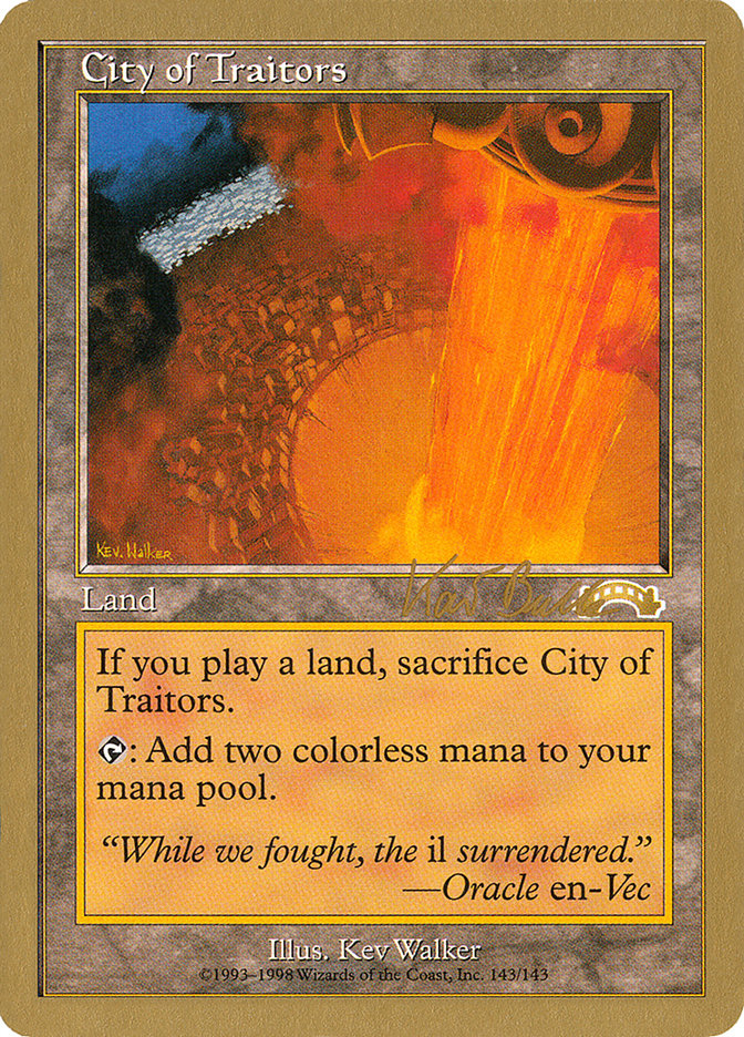 City of Traitors (Kai Budde) [World Championship Decks 1999] | Boutique FDB TCG