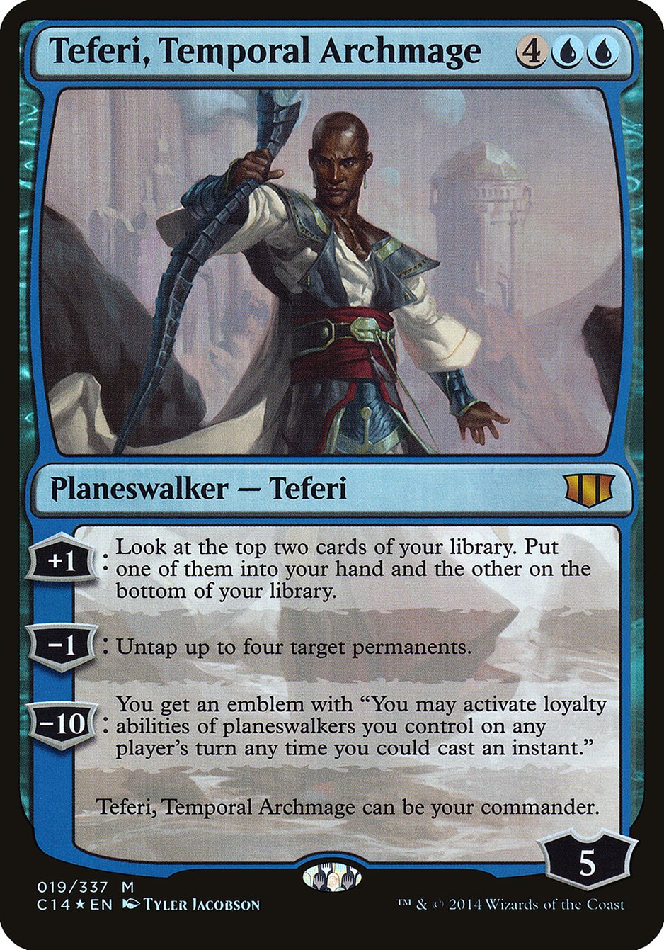 Teferi, Temporal Archmage (Oversized) [Commander 2014 Oversized] | Boutique FDB TCG