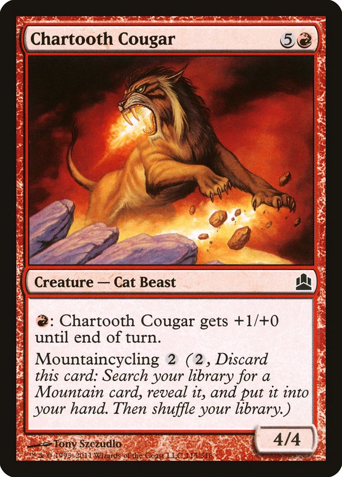 Chartooth Cougar [Commander 2011] | Boutique FDB TCG