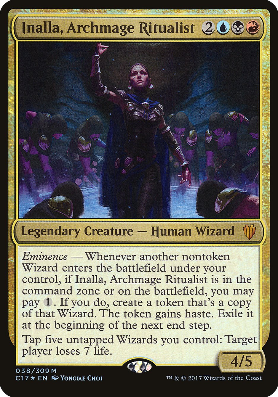 Inalla, Archmage Ritualist (Oversized) [Commander 2017 Oversized] | Boutique FDB TCG