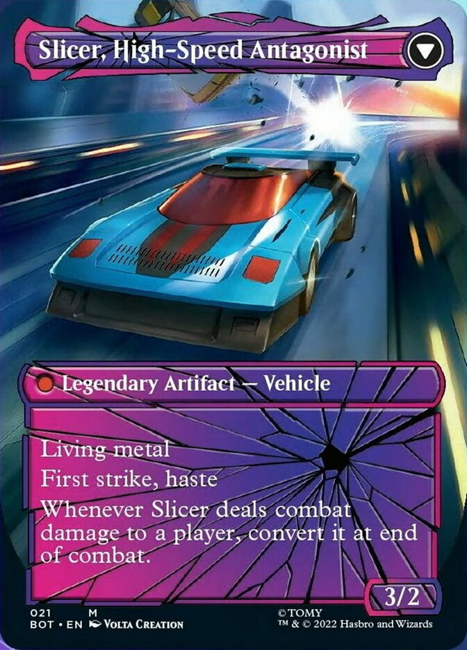 Slicer, Hired Muscle // Slicer, High-Speed Antagonist (Shattered Glass) [Transformers] | Boutique FDB TCG
