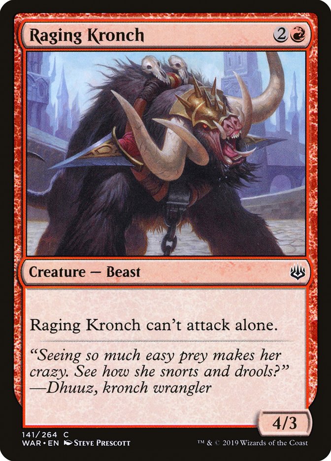 Raging Kronch [War of the Spark] | Boutique FDB TCG