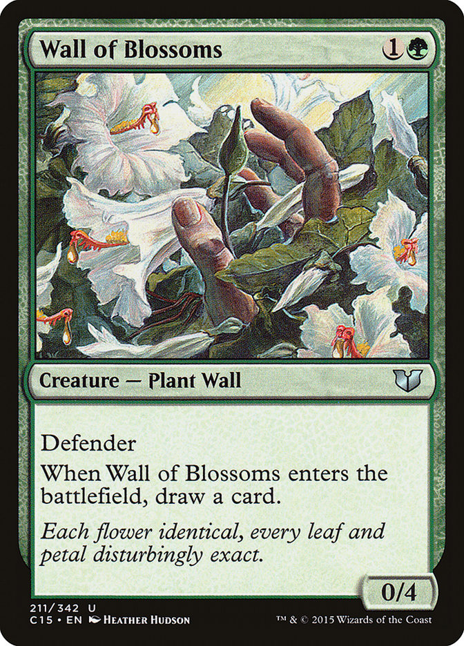 Wall of Blossoms [Commander 2015] | Boutique FDB TCG