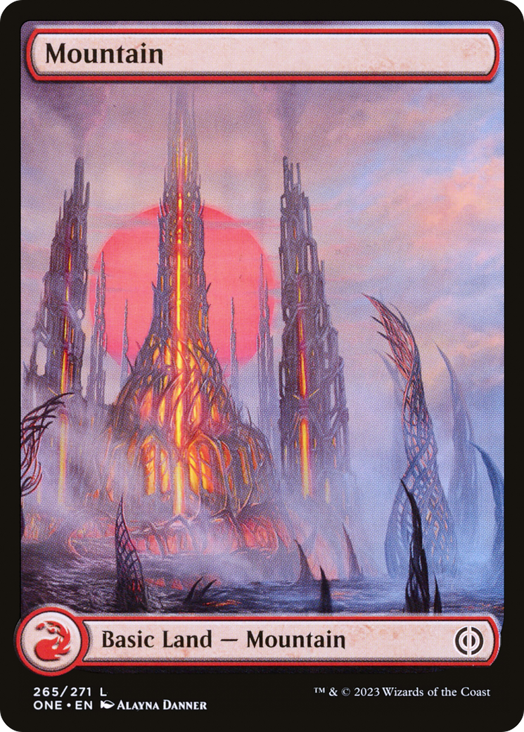 Mountain (265) (Full-Art) [Phyrexia: All Will Be One] | Boutique FDB TCG