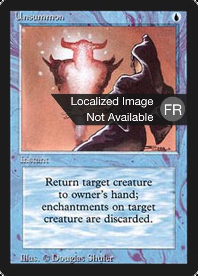 Unsummon [Foreign Black Border] | Boutique FDB TCG