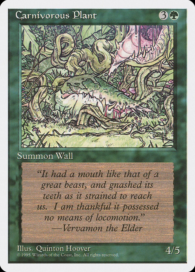 Carnivorous Plant [Fourth Edition] | Boutique FDB TCG