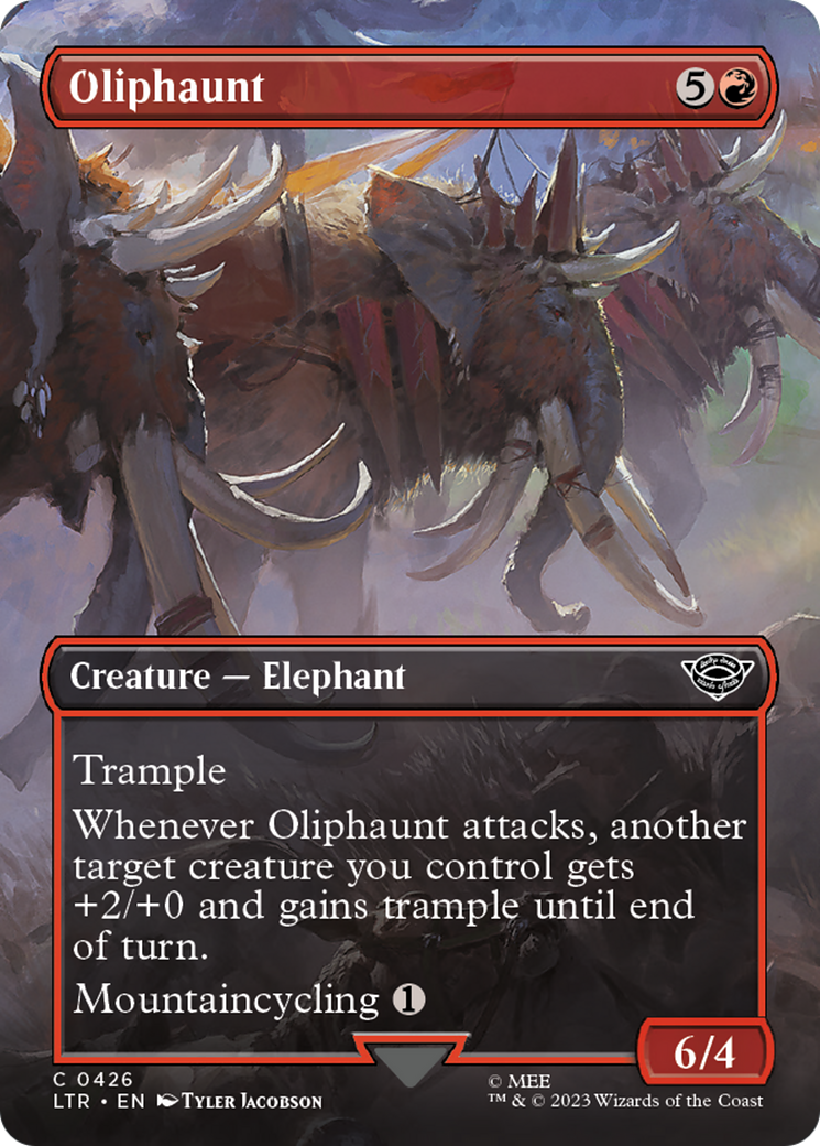 Oliphaunt (Borderless Alternate Art) [The Lord of the Rings: Tales of Middle-Earth] | Boutique FDB TCG