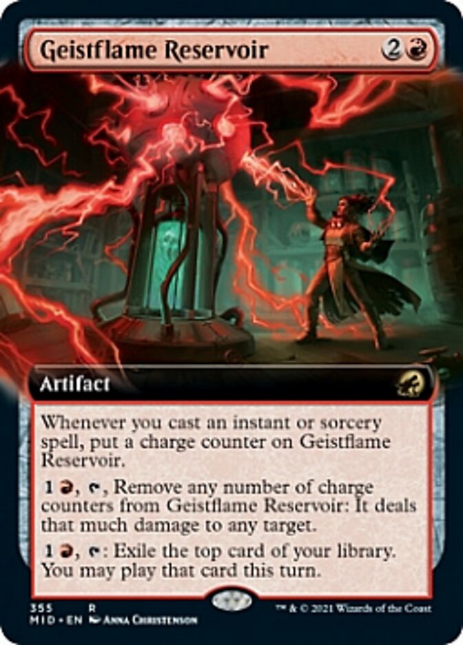 Geistflame Reservoir (Extended Art) [Innistrad: Midnight Hunt] | Boutique FDB TCG