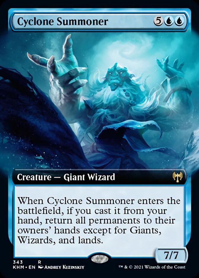 Cyclone Summoner (Extended Art) [Kaldheim] | Boutique FDB TCG