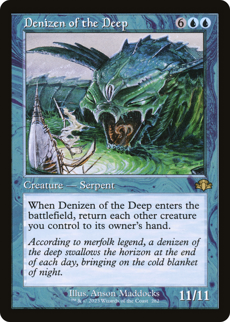Denizen of the Deep (Retro) [Dominaria Remastered] | Boutique FDB TCG
