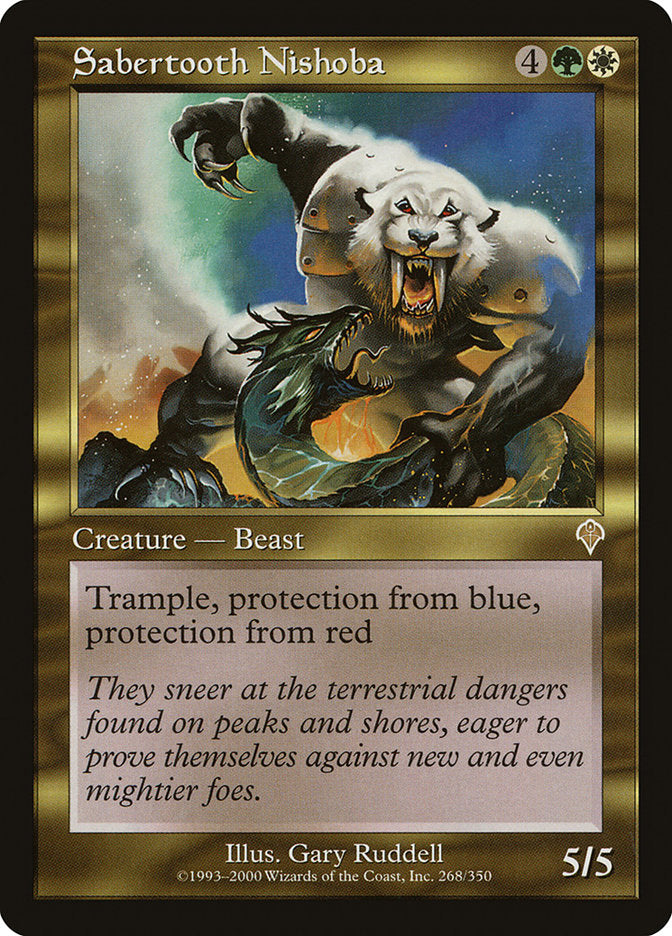 Sabertooth Nishoba [Invasion] | Boutique FDB TCG