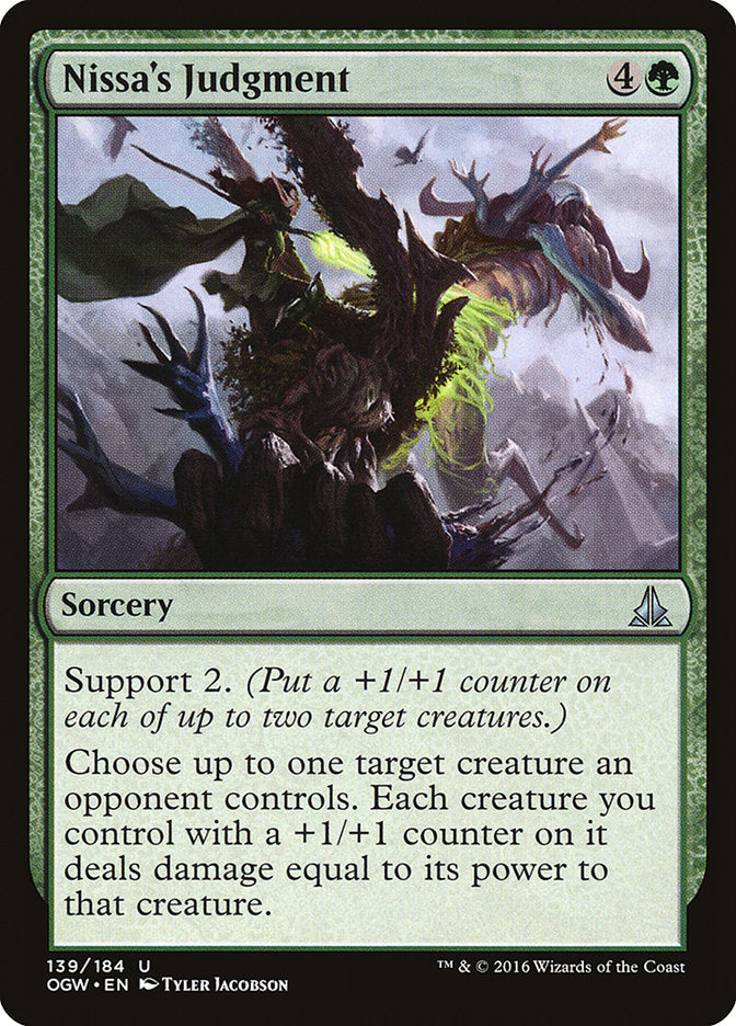 Nissa's Judgment [Oath of the Gatewatch] | Boutique FDB TCG