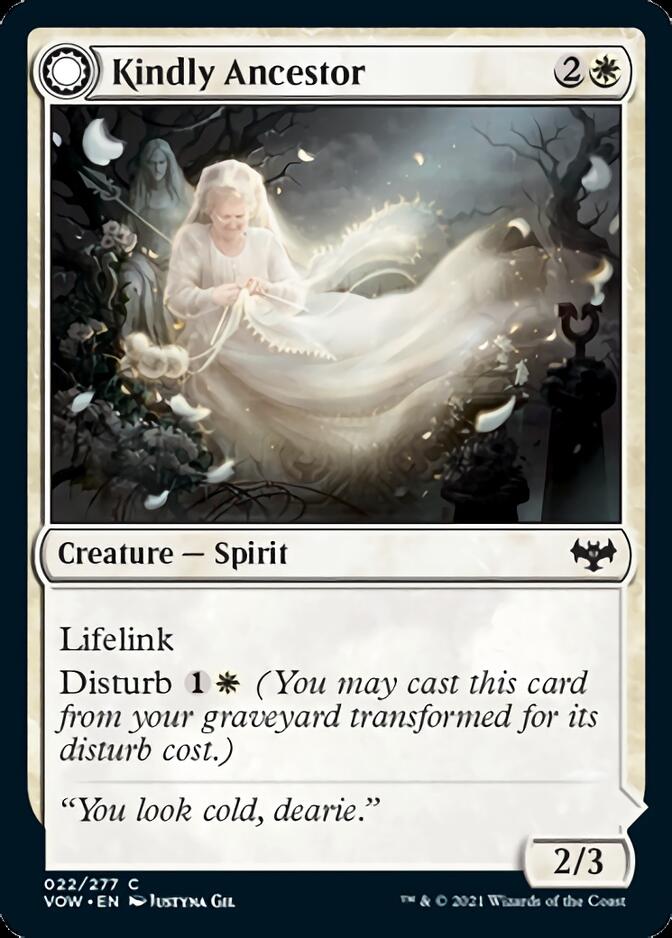 Kindly Ancestor // Ancestor's Embrace [Innistrad: Crimson Vow] | Boutique FDB TCG