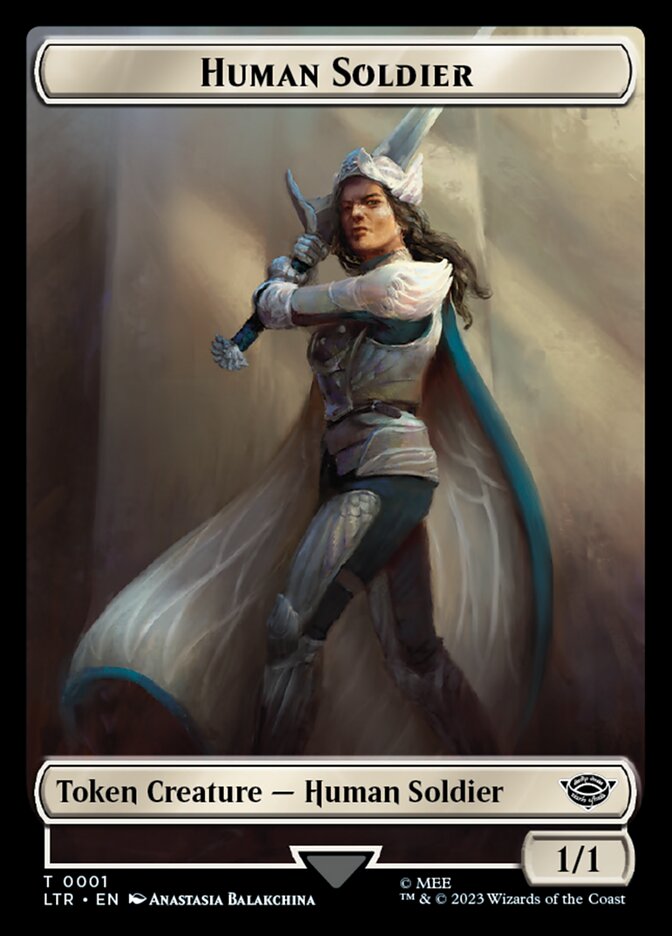 Human Soldier Token (01) [The Lord of the Rings: Tales of Middle-Earth Tokens] | Boutique FDB TCG