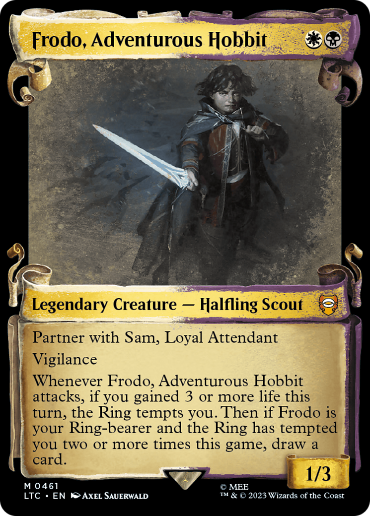 Frodo, Adventurous Hobbit [The Lord of the Rings: Tales of Middle-Earth Commander Showcase Scrolls] | Boutique FDB TCG