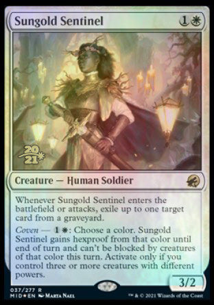 Sungold Sentinel [Innistrad: Midnight Hunt Prerelease Promos] | Boutique FDB TCG