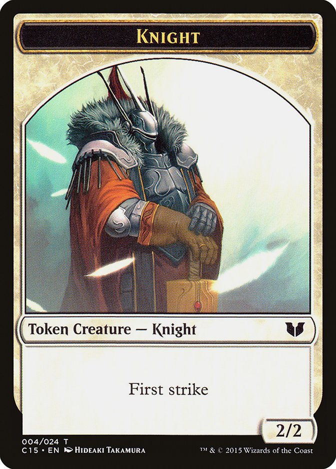 Knight (004) // Elemental Shaman Double-Sided Token [Commander 2015 Tokens] | Boutique FDB TCG