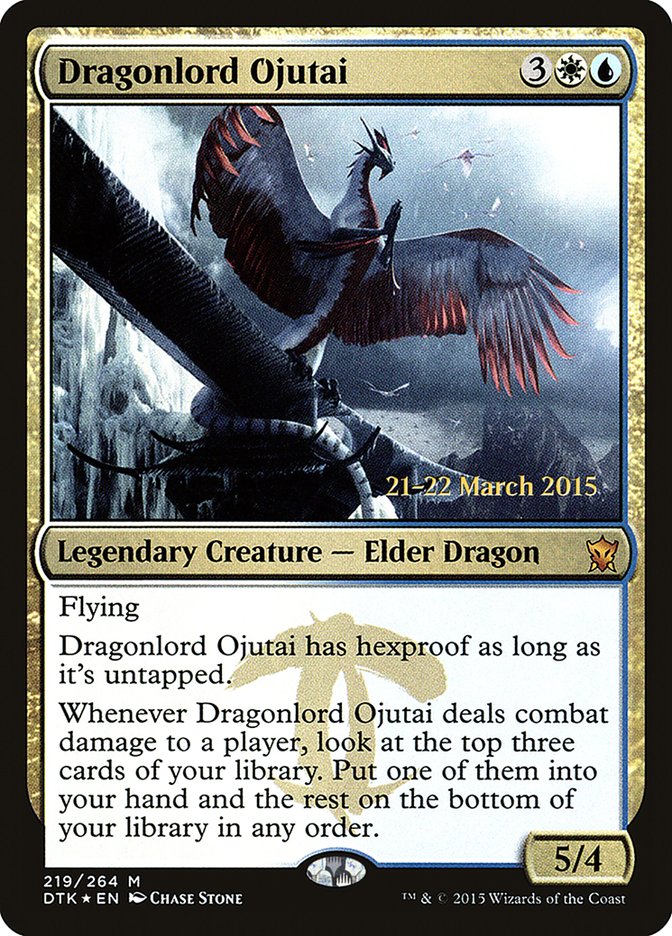 Dragonlord Ojutai [Dragons of Tarkir Prerelease Promos] | Boutique FDB TCG