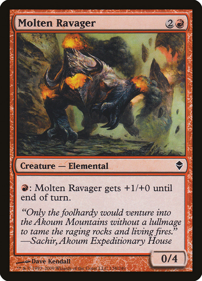 Molten Ravager [Zendikar] | Boutique FDB TCG