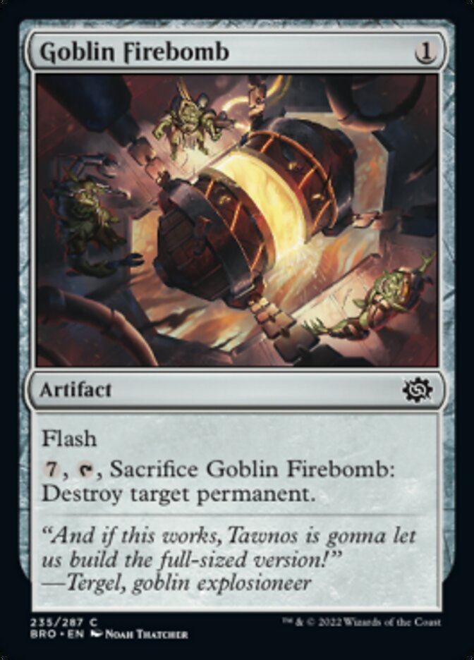 Goblin Firebomb [The Brothers' War] | Boutique FDB TCG