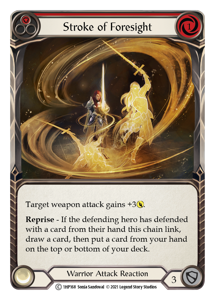 Stroke of Foresight (Red) [1HP168] (History Pack 1) | Boutique FDB TCG