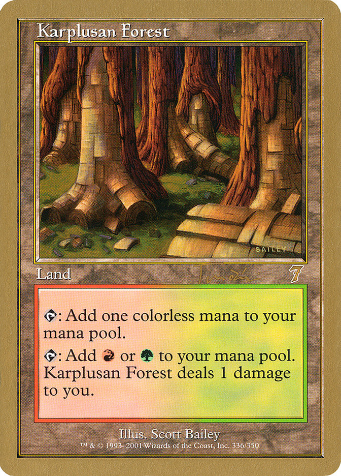 Karplusan Forest (Jan Tomcani) [World Championship Decks 2001] | Boutique FDB TCG