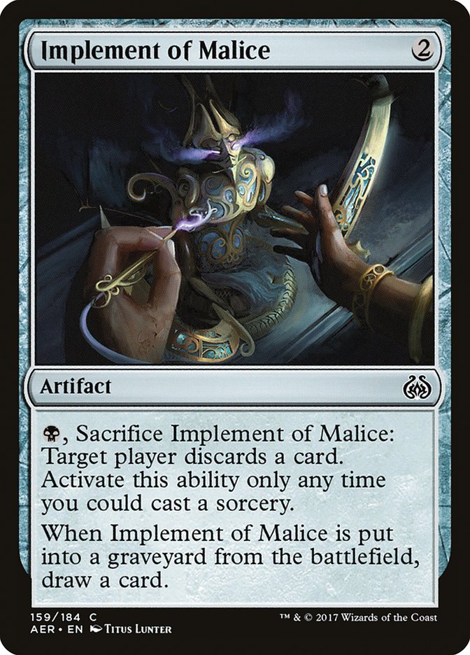 Implement of Malice [Aether Revolt] | Boutique FDB TCG