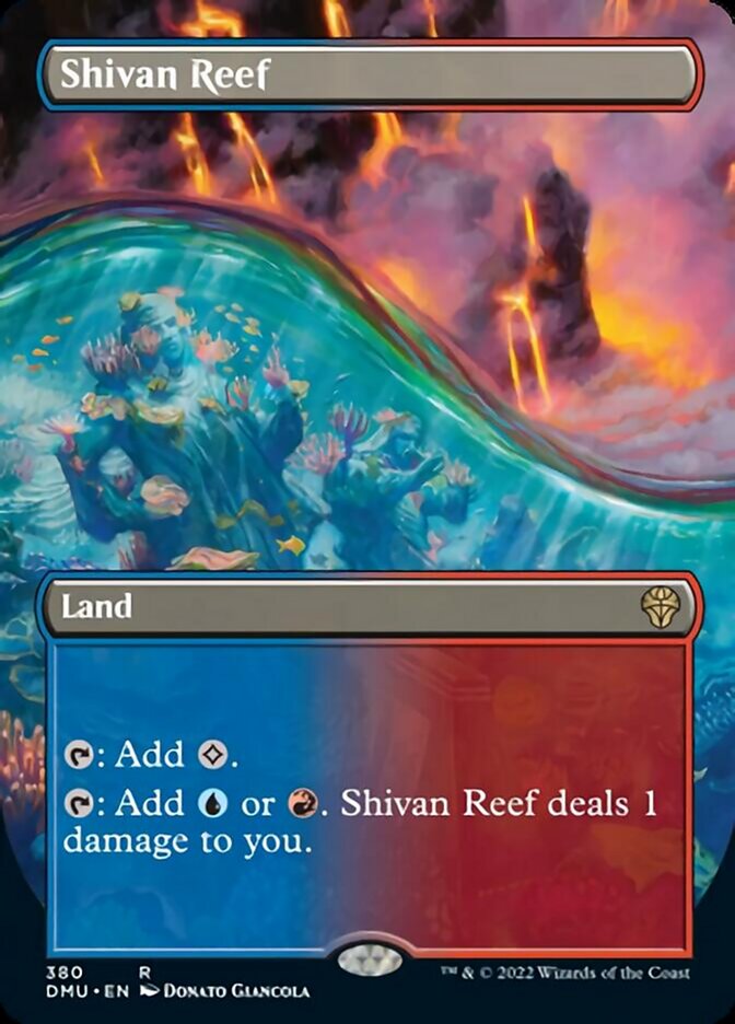 Shivan Reef (Borderless Alternate Art) [Dominaria United] | Boutique FDB TCG