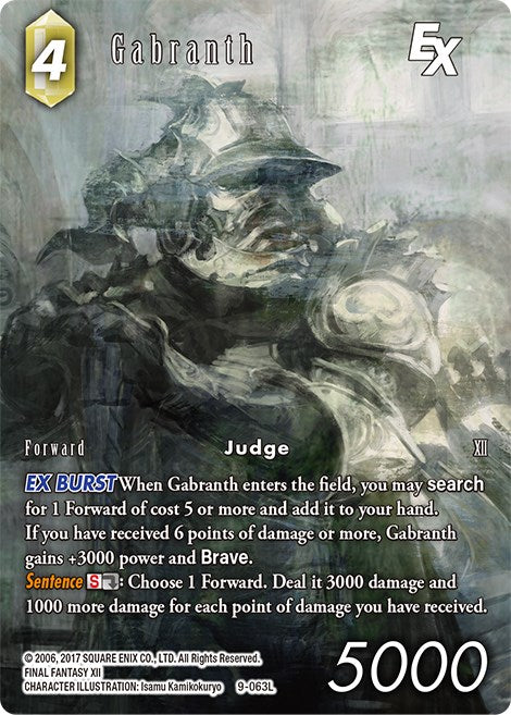 Gabranth EX (Full Art) [Opus IX] | Boutique FDB TCG