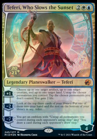 Teferi, Who Slows the Sunset [Innistrad: Midnight Hunt Prerelease Promos] | Boutique FDB TCG